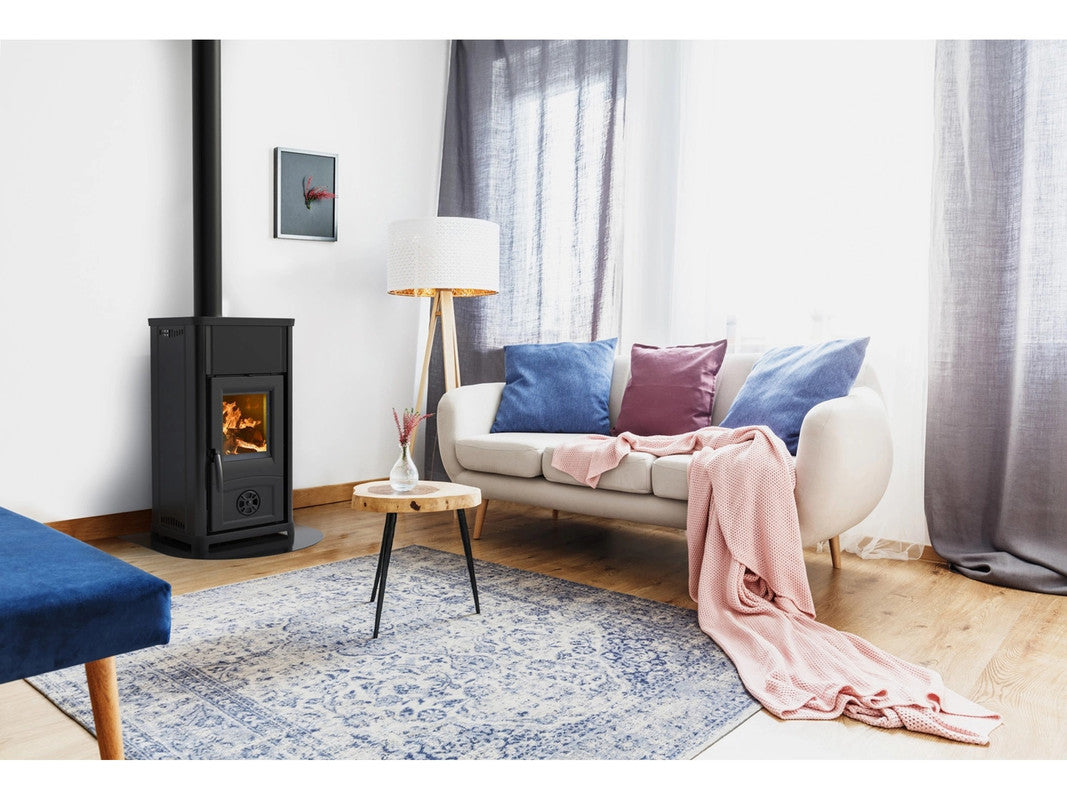 La Nordica Kaminofen – Moderner Industrie-Look, 6,6 kW mit Kochplatte