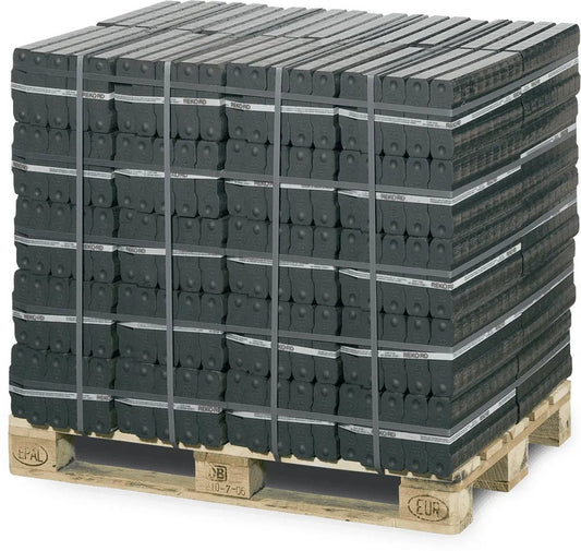REKORD® Braunkohlebriketts – Palette 1000 kg (40 × 25 kg)