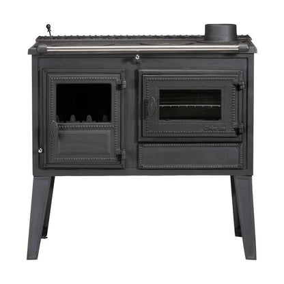 Holzherd Globe Fire Atlas 7 kW – Gusseiserner Küchenofen zum Heizen & Kochen