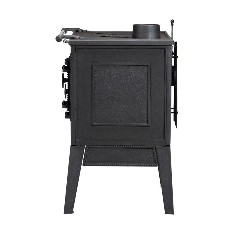 Holzherd Globe Fire Atlas 7 kW – Gusseiserner Küchenofen zum Heizen & Kochen