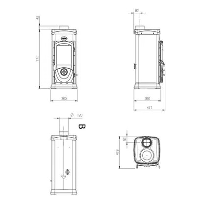 Kaminofen La Nordica Super Junior 5 kW