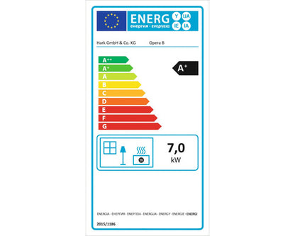 Hark Kaminofen Opera-B – Keramik meteorschwarz, 7 kW