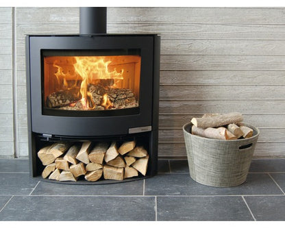 Aduro Kaminofen 15-2 – Stahl Schwarz, 6,5 kW, mit Holzfach