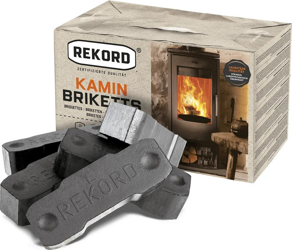 REKORD® Braunkohlebriketts – Palette 900 kg (90 × 10 kg)