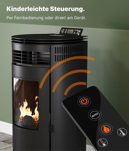 UMBRELLA PR8 – Pelletkaminofen 9 kW Wi-Fi Ready