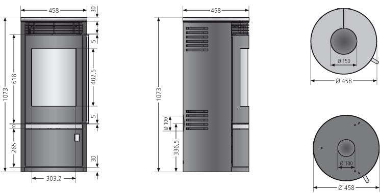 Kaminofen Oranier Rota Top 2.0 5,5 kW